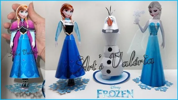 Princesas Frozen 3D - valor unitário