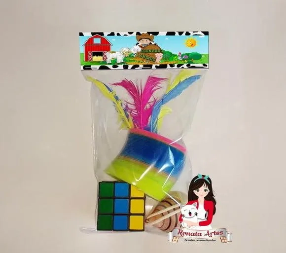 Kit Brinquedos Retrô Tema Fazendinha