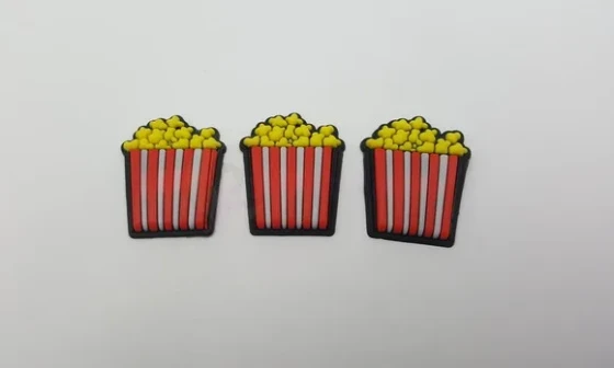Aplique Pipoca Emborrachado de 2,5cm -Pacotes Com 20 Un