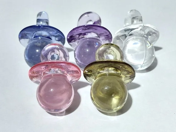 Pingente Chupetinha 4cm Acrilico Pacote com 10 Unidades Colo