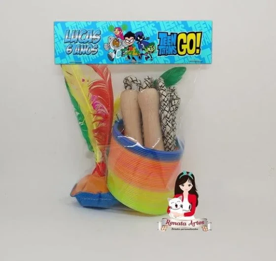 Kit Boa Infância Personalizado Jovens Titãs