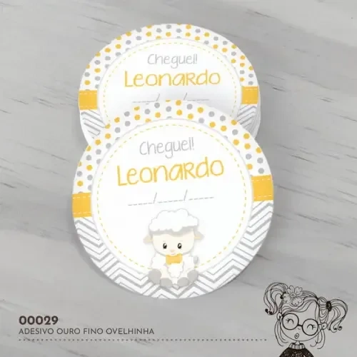 Adesivo Água Ouro Fino Ovelhinha - 00029