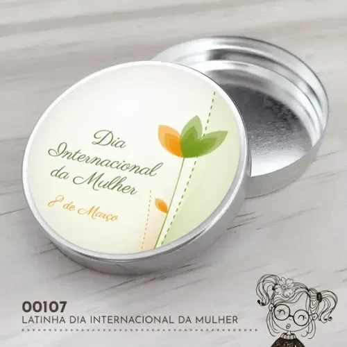 Latinha Adesivada Dia Internacional da Mulher - 00107