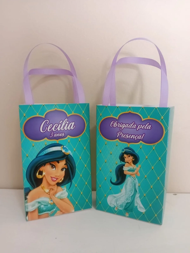 Sacolinhas Personalizadas Jasmine para Lembrancinhas