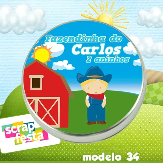 Latinhas Personalizadas Festa Fazendinha