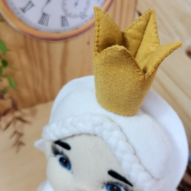 Boneca Rainha Branca Alice No País Das Maravilhas