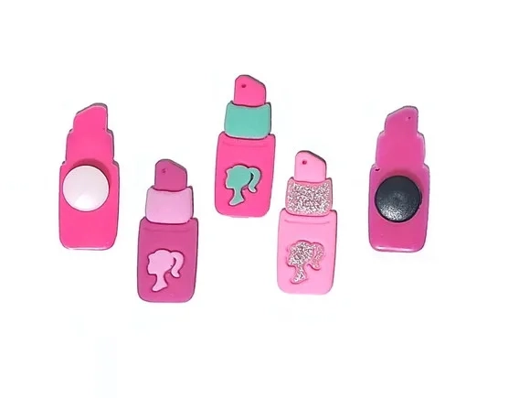 Adaptador P/crocs Batom Emborrachado Pacote com 6 Unidades