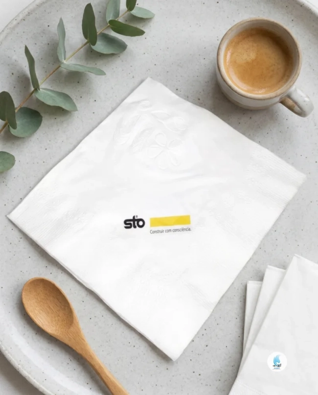Guardanapo de Papel Coquetel Personalizado com sua Arte