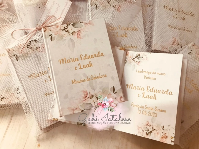 Lembrança  Livrinho Minutos de Sabedoria Personalizado