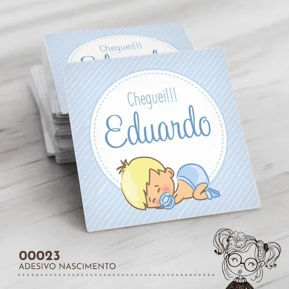 Adesivo Quadrado Nascimento - 00023