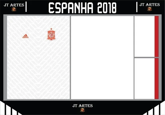 Vetor da Camisa da Espanha Away 2018