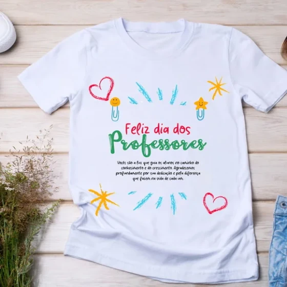 Camiseta Feliz Dia dos Professores