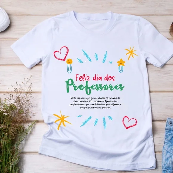 Camiseta Feliz Dia dos Professores