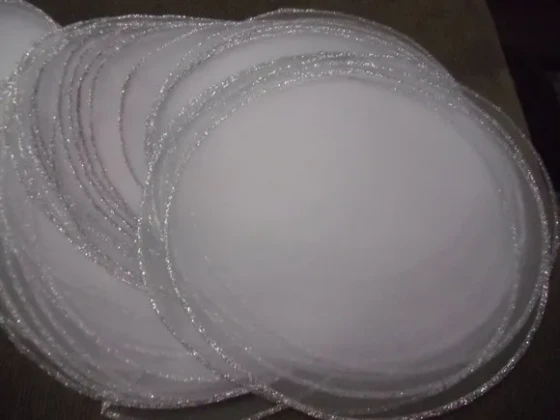 Círculo de Organza 15cm de Diametro - 01 peça