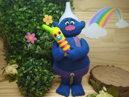 Trolls de Feltro - Biggie e Mr. Dinkle