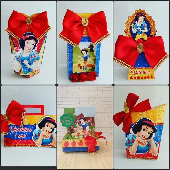 Kit 60 Lembrancinhas Branca de Neve