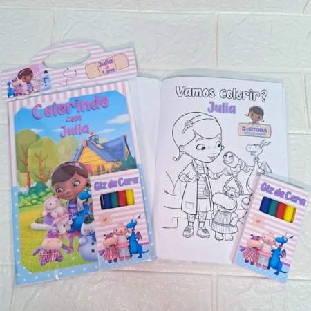 Kit Pintura Personalizado 14x20 - Doutora Brinquedo