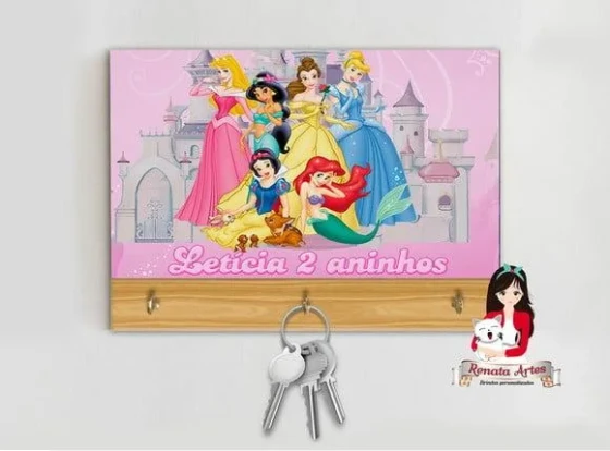Porta Chaves Princesas