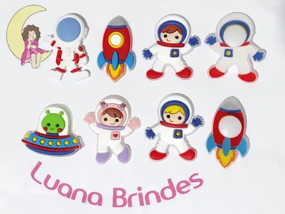 Astronautas C/adaptador de Crocs ou Tênis Pacote C/6 Unidade