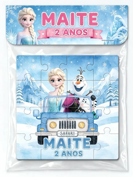 Quebra cabeça Personalizado da Frozen