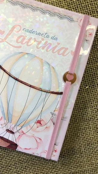 Caderneta de Saúde / Vacinação Personalizada - Balão Menina