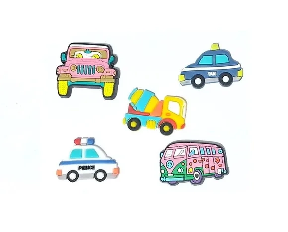 Apliques Carros Emborrachados Pacotes com 10 Unidades