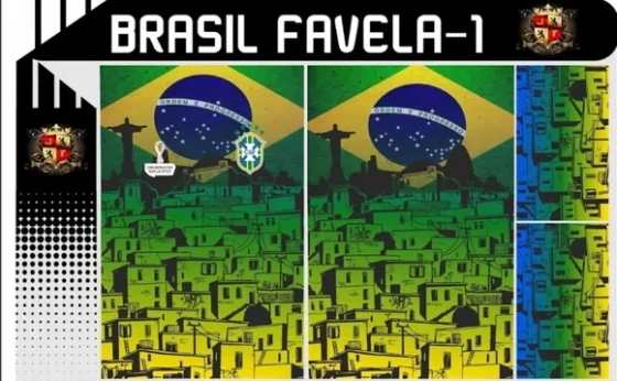 Vetor Da Camisa Brasil Favela -1