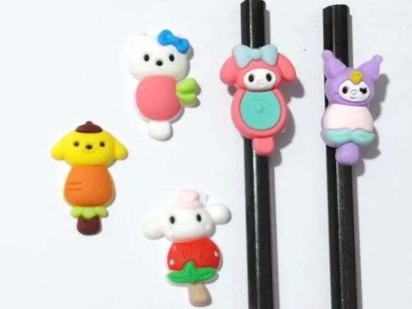 Ponteira P/lápis Turma da Hello Kitty Pacote com 10 Unidades