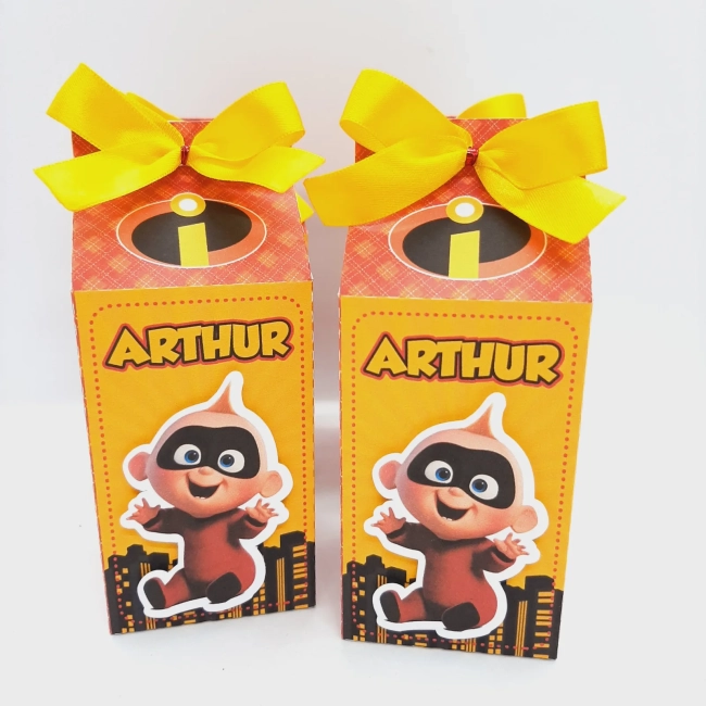 PEGUE E MONTE - Kit Festa ZEZÉ OS INCRIVEIS - Decoração de Festa - Caixinhas Personalizadas
