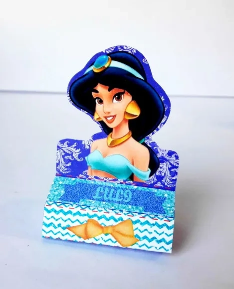 Kit 60 Lembrancinhas Alladim e Jasmine