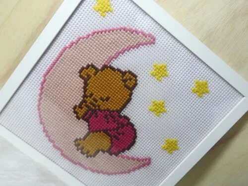 Quadro Ursinha na Lua