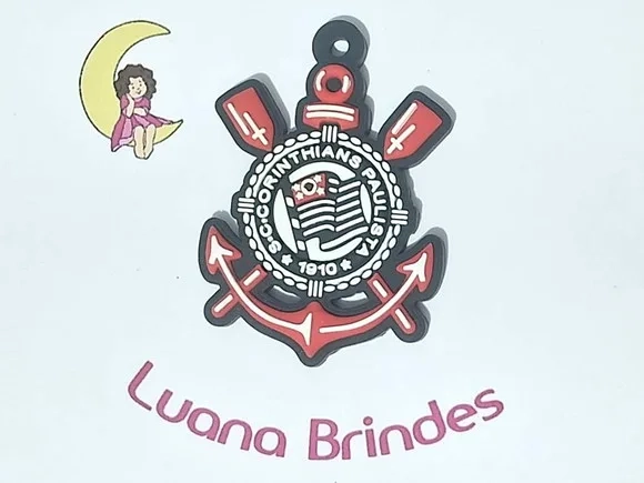Pingente Time Emborrachado Pacote com 6 Unidades