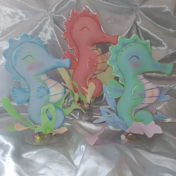 Kit com 12 - Bichinhos Fundo do Mar