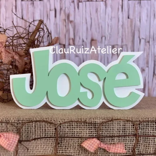 Decoração de Quarto Infantil - Sobreposição Nome em mdf