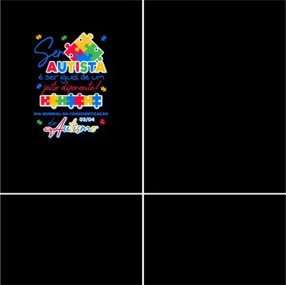 Arte Estampa Camisa Autismo Mod-18