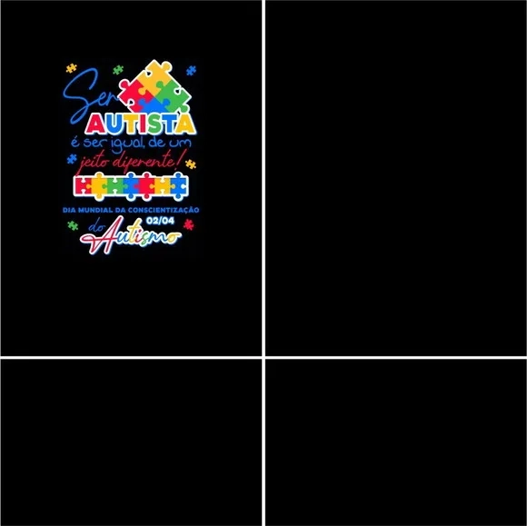 Arte Estampa Camisa Autismo Mod-18