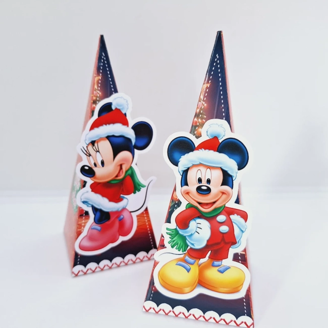 PEGUE E MONTE - Kit Festa Personalizado NATAL DO MINNIE - Decoração de Festa - Caixinhas Personalizadas
