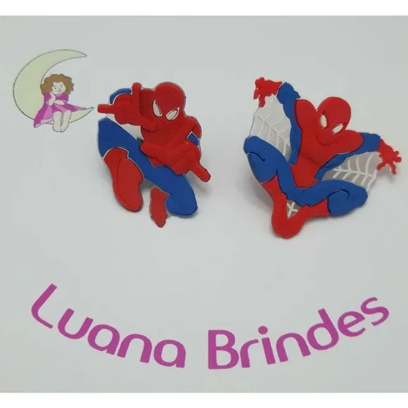 Ponteira para Lápis Homem Aranha de Borracha - Pct C/4 Unid