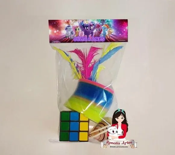 Kit Brinquedos Retrô Personalizado Tema My Litle Pony