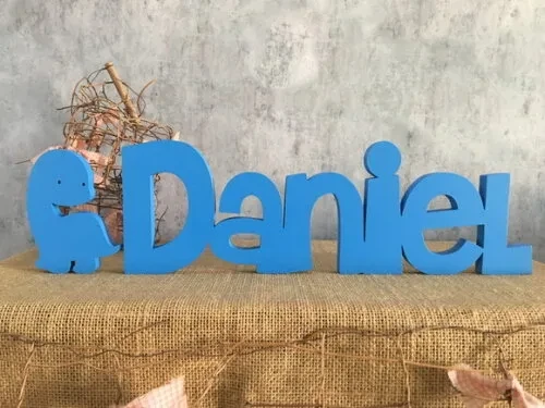 Letras de MDF -Nomes Linha CH + Dinossauro