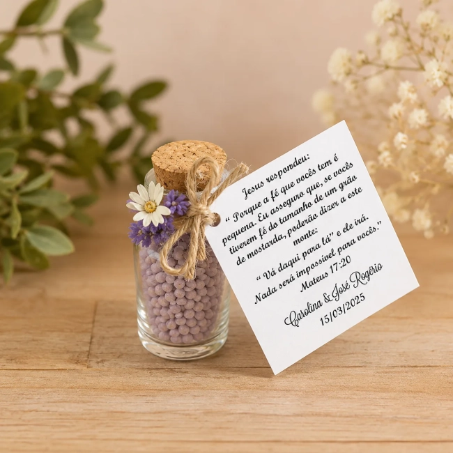 Lembrancinha Casamento Grão de Mostarda