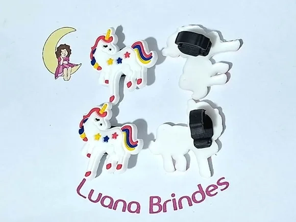 Pins para Cadarço Unicórnio Pacote com 6 Unidades