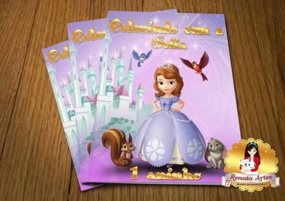 Revista de Colorir com Giz Sofia