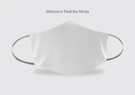 Mokunp Máscara Ninja Coreldraw -yellow
