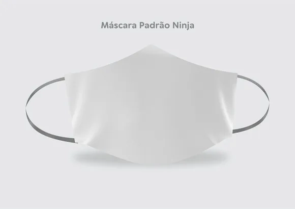 Mokunp Máscara Ninja Coreldraw -yellow
