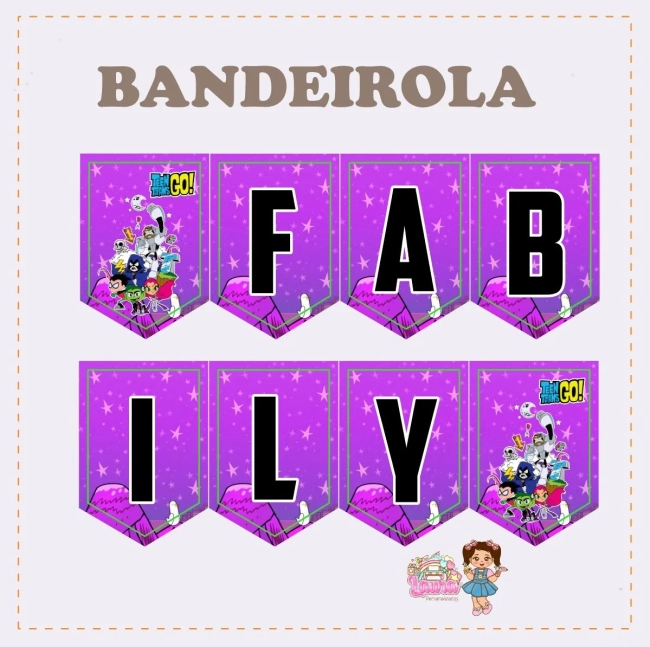 Kit Festa Só Um Bolinho JOVENS TITAS - Decoração de Festa