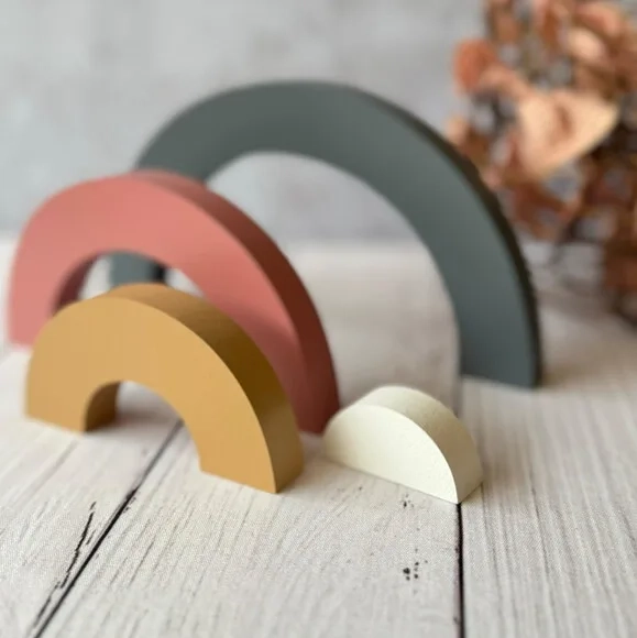 Arco Íris de Mesa 4 Faixas Decoração Bebê