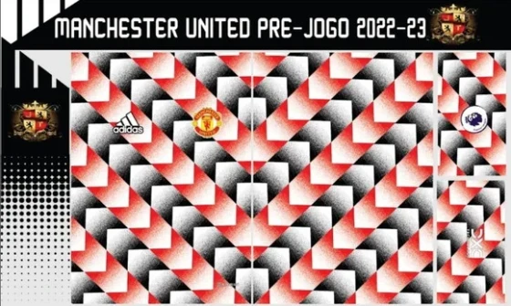 Vetor Da Camisa Manchester United Pré-jogo 2022-23