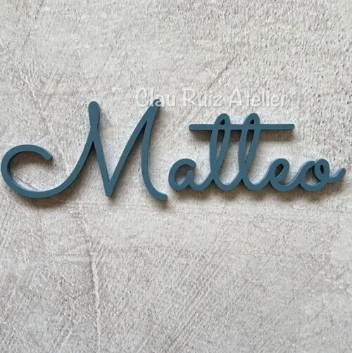 Nome de Parede em mdf - Decoração Bebê e Infantil