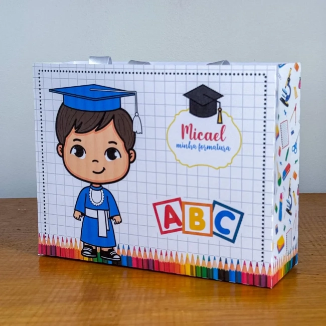PEGUE E MONTE - Sacolinhas Personalizadas ABC - Decoração de Festa | Lembrancinhas | Aniversário | Personalizados